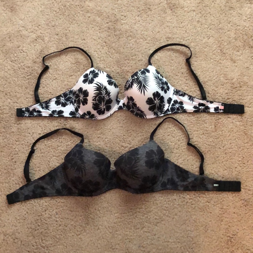 Set of 2 PINK Victoria Secret 34 C Bras